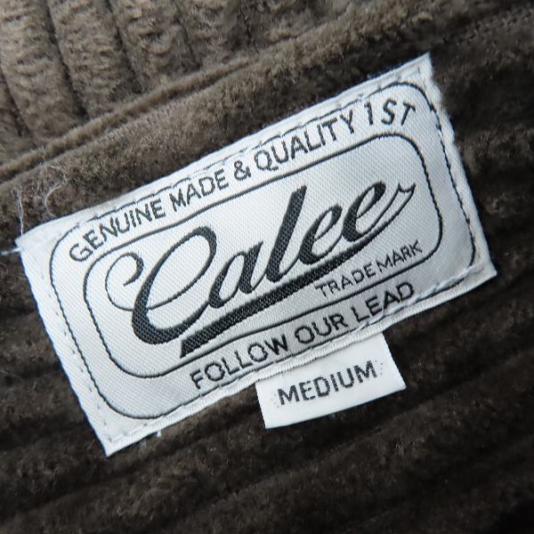 実際に弊社で買取させて頂いたCALEE/キャリー コーデュロイ ジャケット ブラウン/Mの画像 2枚目