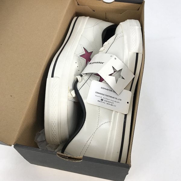 実際に弊社で買取させて頂いたCONVERSE/コンバース ONESTAR OX ワンスター WHITE/PINK スニーカー /9.5 の画像 7枚目