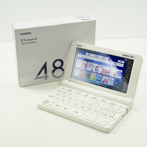 実際に弊社で買取させて頂いたCASIO/カシオ XD-SX4800 EX-word エクスワード 電子辞書 簡易動作確認済み