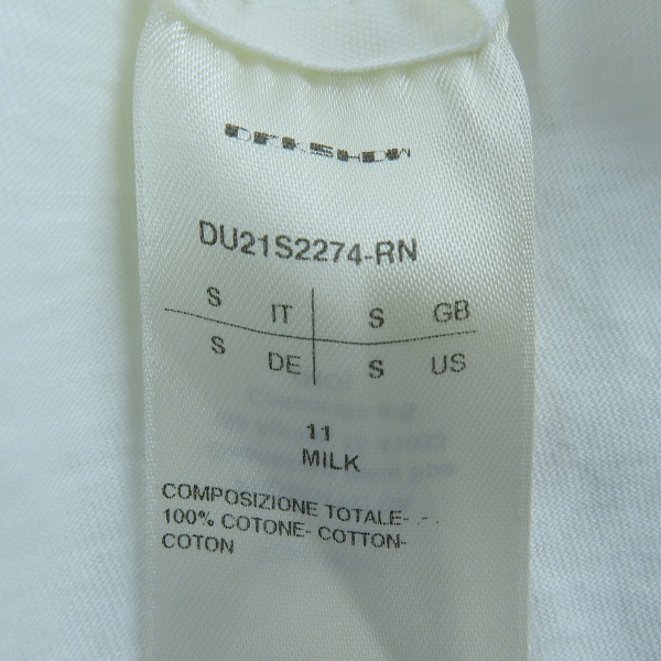 実際に弊社で買取させて頂いたRick Owens DRKSHDW/リックオウエンス ダークシャドウ JUMBOTEE/ジャンボ Tシャツ/半袖カットソー DU21S2274-RN/Sの画像 4枚目