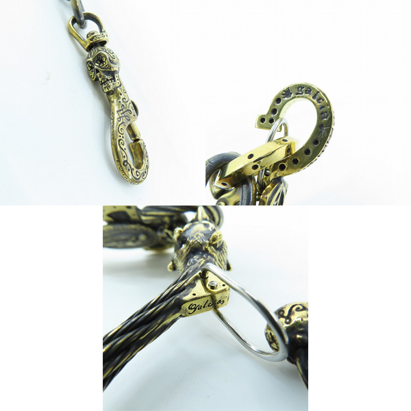 実際に弊社で買取させて頂いたGANGSTERVILLE×Galcia/ギャングスタービル×ガルシア DEVIL/デビル ウォレットチェーン ブラス/真鍮の画像 6枚目