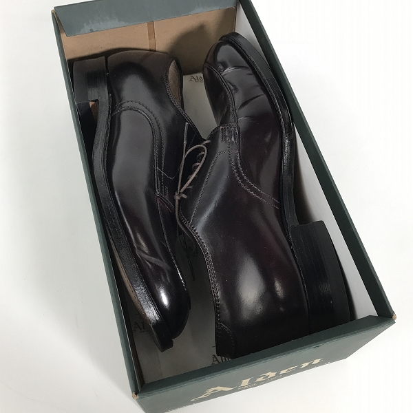実際に弊社で買取させて頂いたALDEN/オールデン シェルコードバン Vチップ レザーシューズ 54321/6Dの画像 7枚目