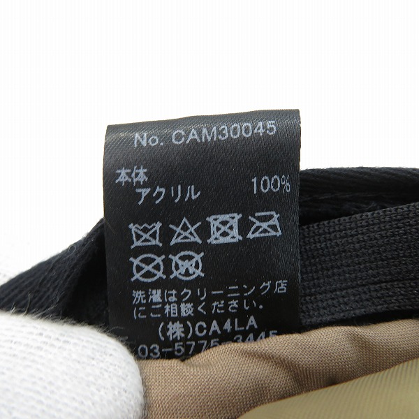 実際に弊社で買取させて頂いたCA4LA//カシラ フェイクファー FLIGHT CAP/フライト キャップの画像 7枚目