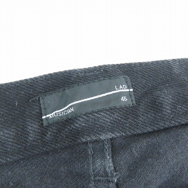 実際に弊社で買取させて頂いたLad Musician/ラッドミュージシャン ブラックデニム 2214-501/46の画像 3枚目