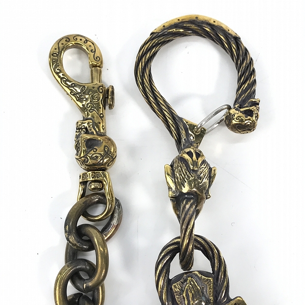 実際に弊社で買取させて頂いたGANGSTERVILLE×Galcia/ギャングスタービル×ガルシア DEVIL/デビル ウォレットチェーン ブラス/真鍮の画像 2枚目