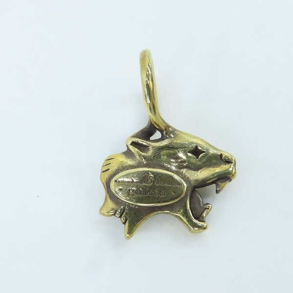 実際に弊社で買取させて頂いた(3)GANGSTERVILLE×Galcia/ギャングスタービル×ガルシア PANTHER ブラス/真鍮 ペンダントトップの画像 2枚目
