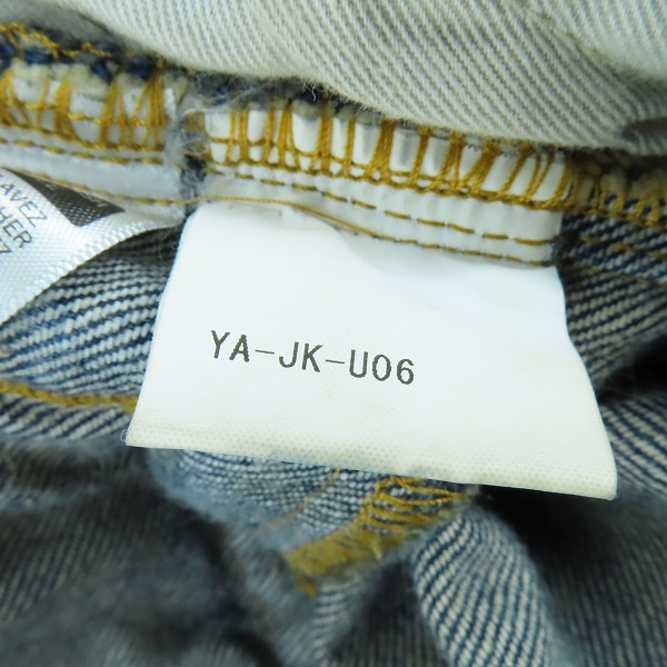 実際に弊社で買取させて頂いたFACETASM × Levis/ファセッタズム×リーバイス BIKERS TRUCKER/バイカーデニムトラッカージャケット YA-JK-U06/XLの画像 5枚目