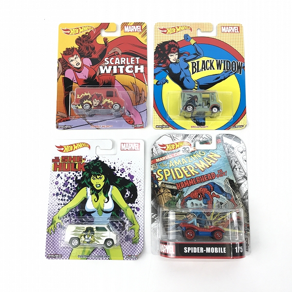実際に弊社で買取させて頂いた【おまとめ/未開封】Hot Wheels/ホットウィール MARVEL/マーベル SPIDER-MOBILE/スパイダーモービル 他