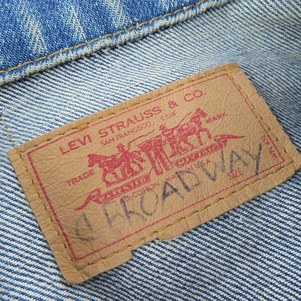 実際に弊社で買取させて頂いたLevi's/リーバイス 70S ボタン裏刻印52/ヴィンテージ/ビンテージ/サークルR 4thデニムジャケットの画像 2枚目