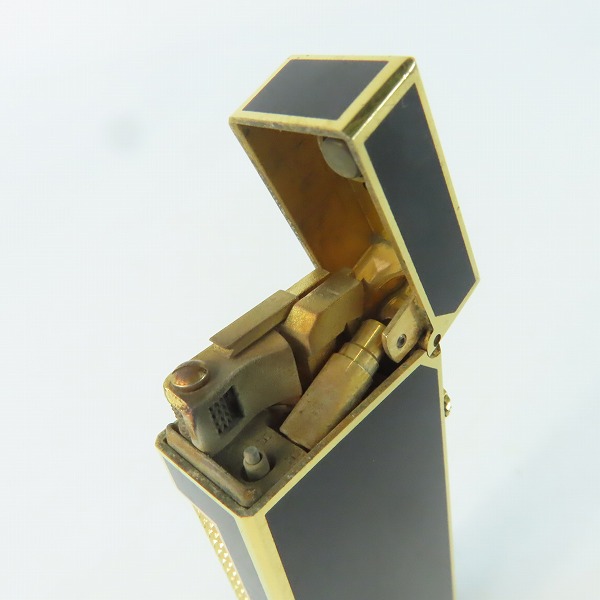 実際に弊社で買取させて頂いたdunhill/ダンヒル サイドローラー ガスライター ブラック × ゴールドの画像 7枚目