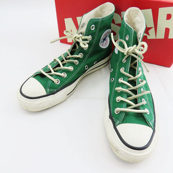 実際に弊社で買取させて頂いたCONVERSE/コンバース CANVAS AS J HI/オールスター ハイカットスニーカー GREEN/7