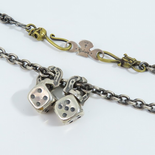 実際に弊社で買取させて頂いたGANGSTERVILLE× galcia/ギャングスタービル×ガルシア DICE TOP/CHIAN SET/ダイス ネックレス