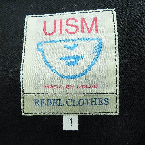 実際に弊社で買取させて頂いたUNDERCOVER/アンダーカバー 09AW EARMUFF MANIAC期 スタッズ装飾 襟付きシングルライダース ジャケット C4211/1の画像 2枚目