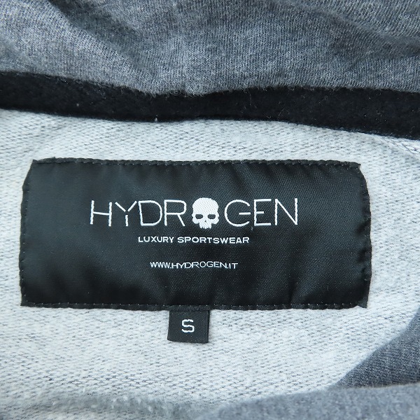 実際に弊社で買取させて頂いたHYDROGEN/ハイドロゲン リブ切替 ジップアップパーカー/Sの画像 2枚目