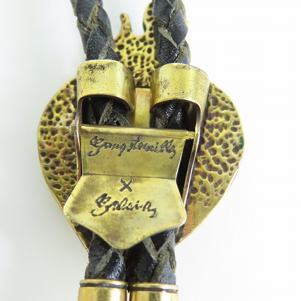 実際に弊社で買取させて頂いたGANGSTERVILLE×Galcia/ギャングスタービル×ガルシア ループタイ/ボロタイ ゴールドの画像 6枚目