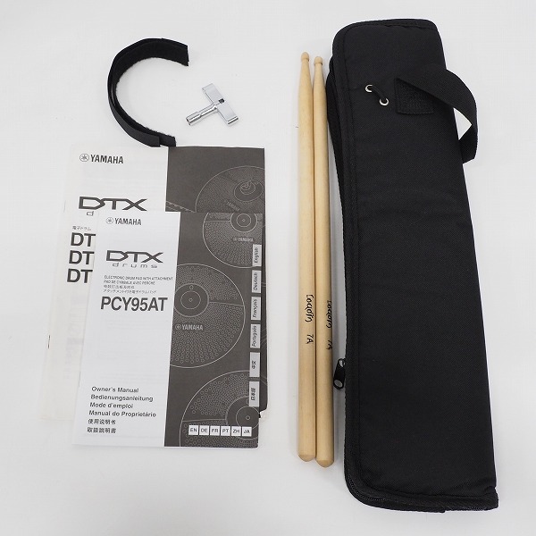 実際に弊社で買取させて頂いた★YAMAHA/ヤマハ DTX402シリーズ DTX452KUPGS 電子ドラム 3シンバル キックペダル・スローン付【動作確認済】の画像 8枚目