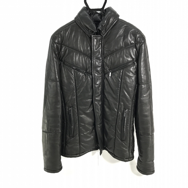 実際に弊社で買取させて頂いたGUCCI/グッチ VERA PELLE レザー中綿入りレザーブルゾン 46