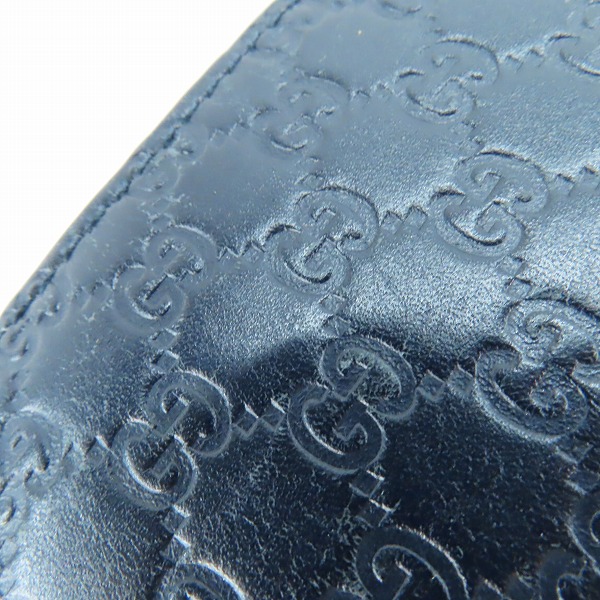 実際に弊社で買取させて頂いたGUCCI/グッチ グッチシマ レザー二つ折り財布 150413の画像 8枚目
