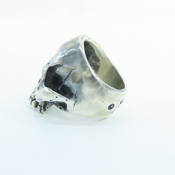 実際に弊社で買取させて頂いた【ギャラ付】Gabor/ガボール ガボラトリー LARGE SKULL RING ｗ/OUT JAW ラージスカル リング ｗ/アウトジョー【現行】19-21号の画像 2枚目