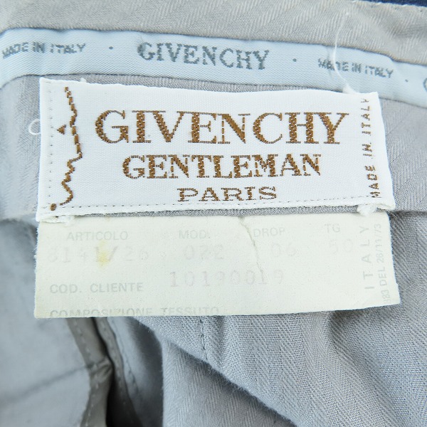 実際に弊社で買取させて頂いたGIVENCHY/ジバンシィ GENTLEMAN 4Gロゴ刺繍 スラックスパンツ 50の画像 3枚目