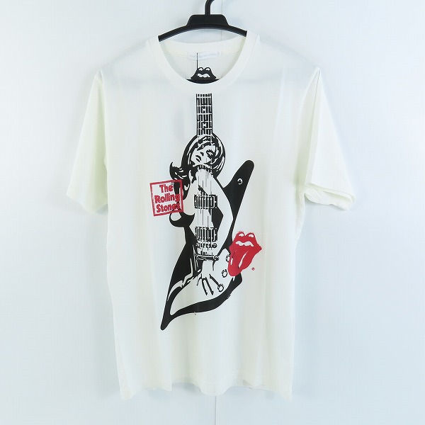 実際に弊社で買取させて頂いた【未使用】HYSTERIC GLAMOUR/ヒステリックグラマー ROLLING STONES LOVES GUITAR GIRL Tシャツ 06211CT11/M