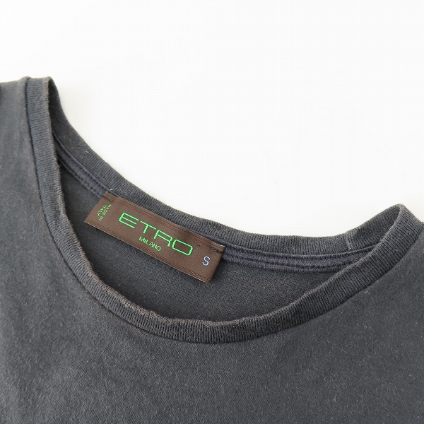 実際に弊社で買取させて頂いたETRO/エトロ ロゴ刺繍 半袖Tシャツ Sの画像 4枚目