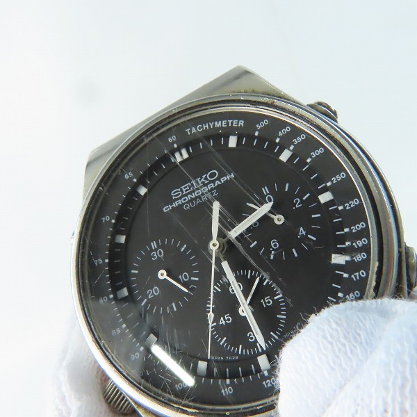 実際に弊社で買取させて頂いたSEIKO/セイコー スピードマスター クロノグラフ 腕時計 7A28-701A【動作未確認】の画像 5枚目