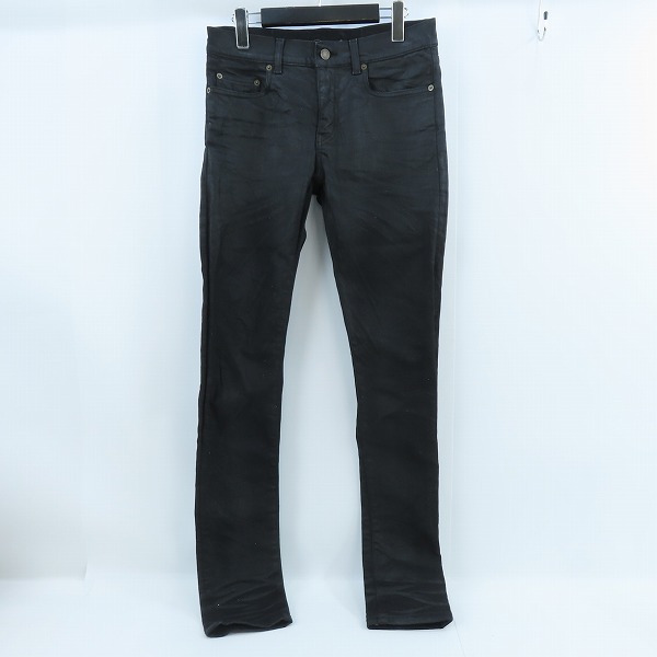 実際に弊社で買取させて頂いた【JPタグ】SAINT LAURENT PARIS/サンローラン 15AW コーティング ストレッチ スリム スキニーデニムパンツ 390001 Y899I/29