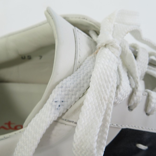 実際に弊社で買取させて頂いたSANTONI/サントーニ ローカット レザースニーカー MBGL21386PNNGTBDI60/UK6の画像 9枚目