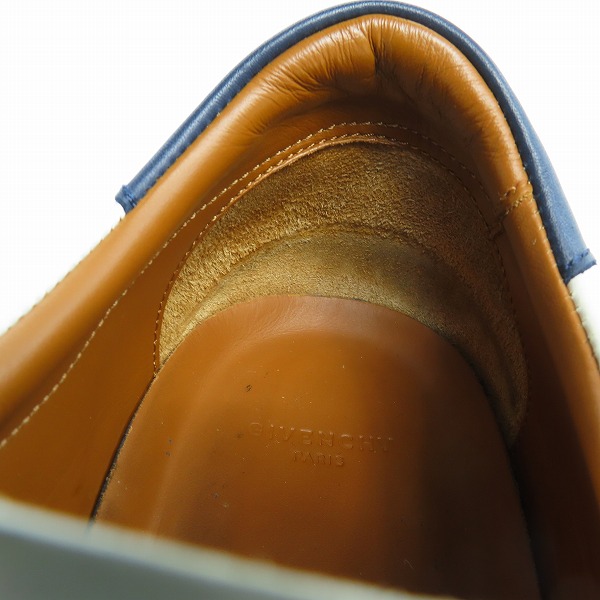 実際に弊社で買取させて頂いたGIVENCHY/ジバンシィ エラスティックストラップ レザースニーカー DN0187/43の画像 6枚目