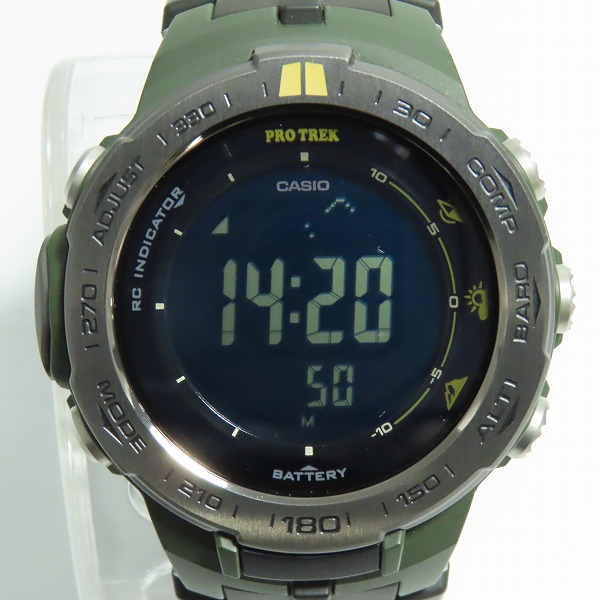 実際に弊社で買取させて頂いたCASIO/カシオ PROTREK/プロトレック トリプルセンサー 世界6局対応電波ソーラー PRW-3100G-3JR
