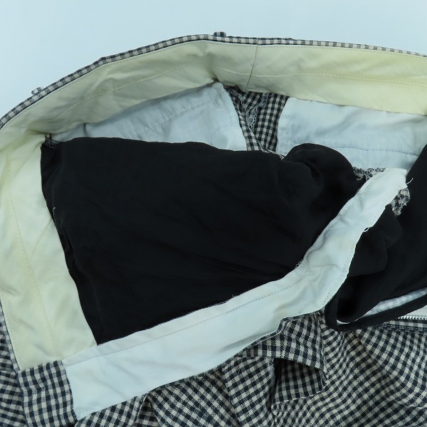 実際に弊社で買取させて頂いたWACKO MARIA/ワコマリア 2B GINGHAM CHECK JACKET/ギンガムチェックジャケット/ハーフパンツ セットアップ/Sの画像 5枚目