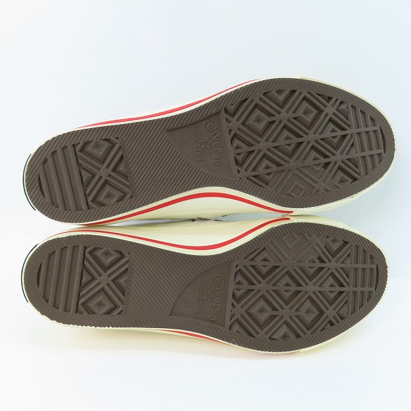 実際に弊社で買取させて頂いたCONVERSE/コンバース ONE STAR V-3 OX WHITE/RED ベルクロ スニーカー/8の画像 2枚目