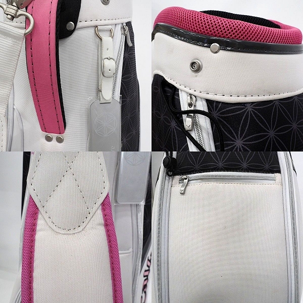 実際に弊社で買取させて頂いたCallaway/キャロウェイ Solaire/ソレイル レディース 6分割キャディバッグ ホワイトの画像 5枚目
