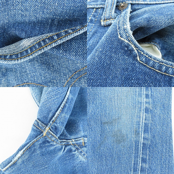 実際に弊社で買取させて頂いたLEVI'S/リーバイス 501 66前期 ボタン裏刻印6 足長R ビッグE ヴィンテージ/ビンテージ デニムパンツの画像 8枚目