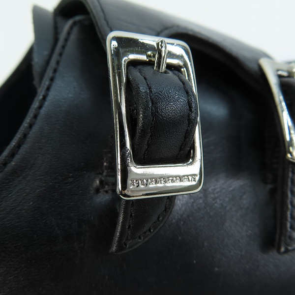 実際に弊社で買取させて頂いたBURBERRY/バーバリー ダブルモンクストラップ ビジネスシュース ブラック BU1541/25cmの画像 8枚目
