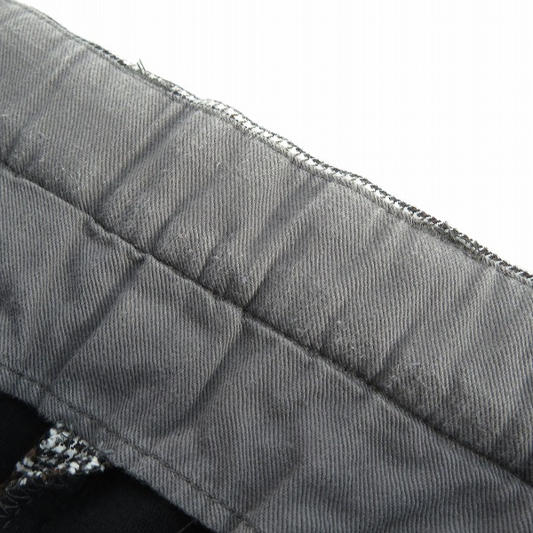 実際に弊社で買取させて頂いたkolor/カラー 16AW ハウンドトゥース １タック カットオフ スラックス 16WCM-P02101/1の画像 7枚目