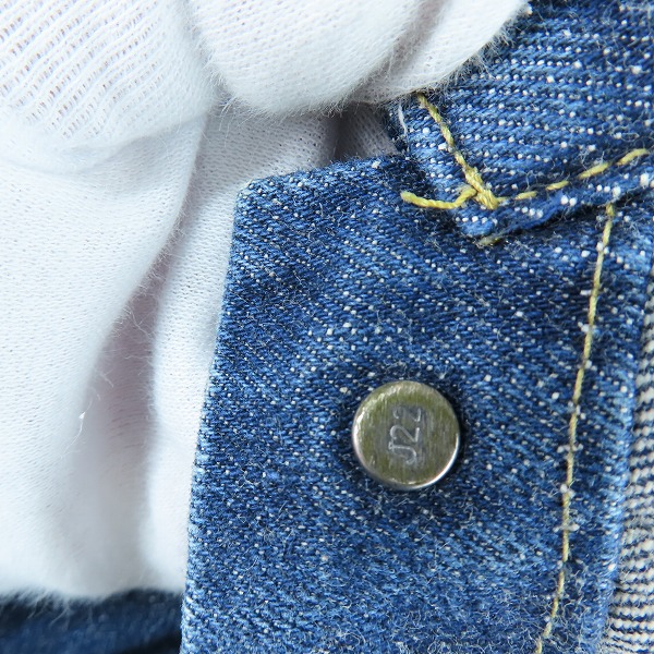 実際に弊社で買取させて頂いたLEVIS/リーバイス 506 1st ビッグE デニムジャケット J22刻印 71506-XX/38の画像 2枚目