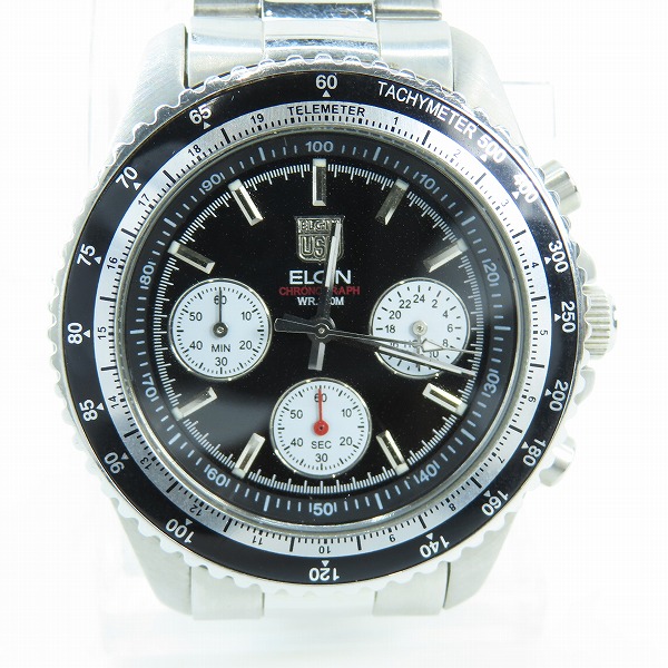 実際に弊社で買取させて頂いたELGIN/エルジン クロノグラフ FK-1160-E 腕時計【動作未確認】