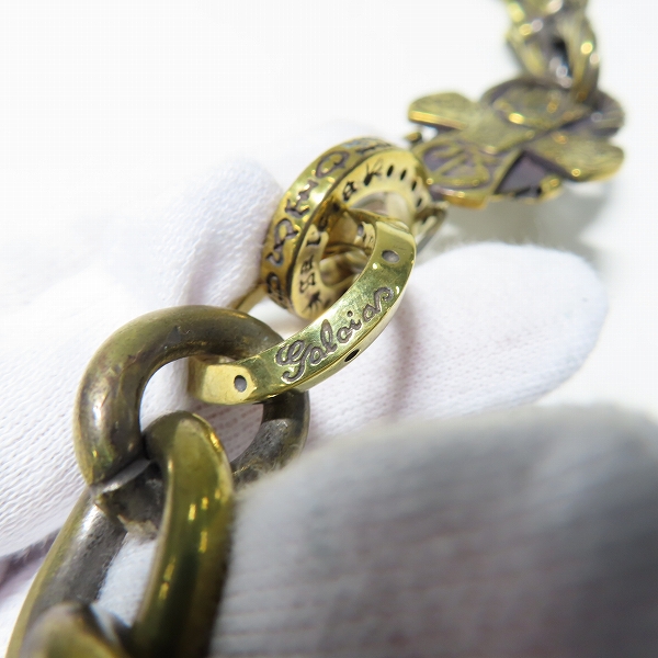 実際に弊社で買取させて頂いた(1)GANGSTERVILLE×Galcia/ギャングスタービル×ガルシア DEVIL/デビル ウォレットチェーン ブラス/真鍮の画像 5枚目