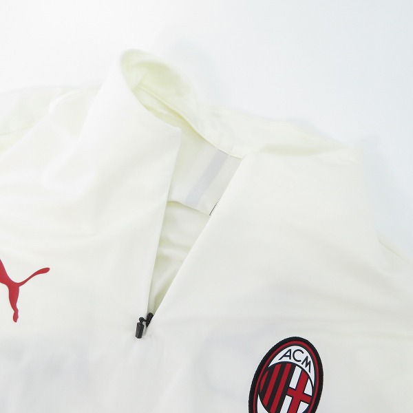 実際に弊社で買取させて頂いたPUMA/プーマ ACミラン fly emirates/エミレーツ ジャージ/トレーニングウェア アイボリー/Lの画像 6枚目