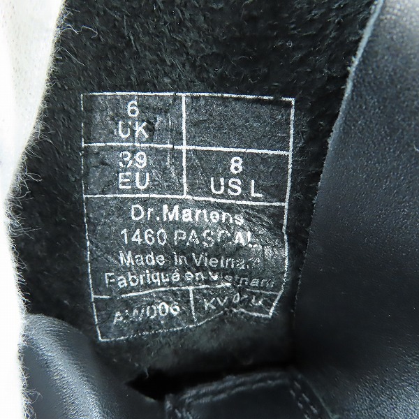 実際に弊社で買取させて頂いたDr.Martens/ドクターマーチン 1460 8EYE BOOT 8ホール ブーツ UK6の画像 5枚目