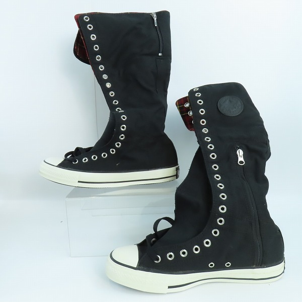 実際に弊社で買取させて頂いた【未使用】CONVERSE/コンバース ALL STAR/オールスター W-PUNK XX-HI スニーカー ブラック 1B033/27.5の画像 3枚目