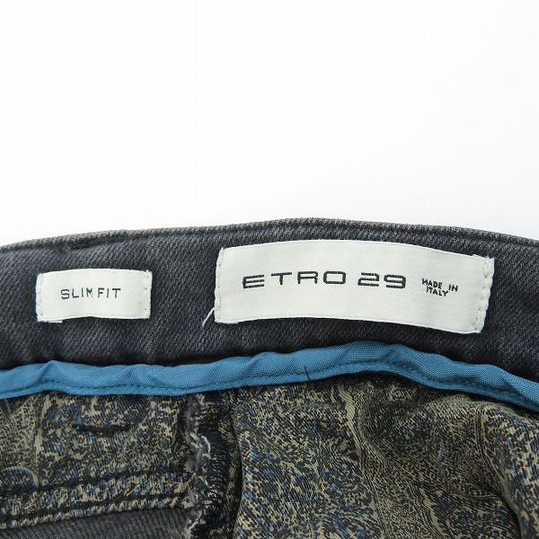 実際に弊社で買取させて頂いたETRO/エトロ ロゴボタン スキニーデニムパンツ 29の画像 3枚目