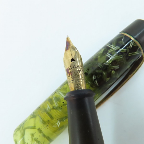 実際に弊社で買取させて頂いたONOTO the PEN LONDON/デラルーオノト ペン先刻印14C ビンテージ万年筆