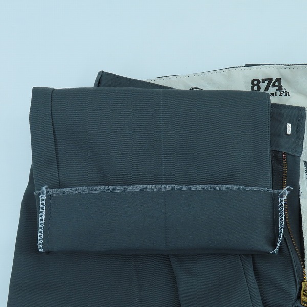 実際に弊社で買取させて頂いたDickies/ディッキーズ ワークパンツ/チノパン チャコール 874CH/30×32の画像 3枚目