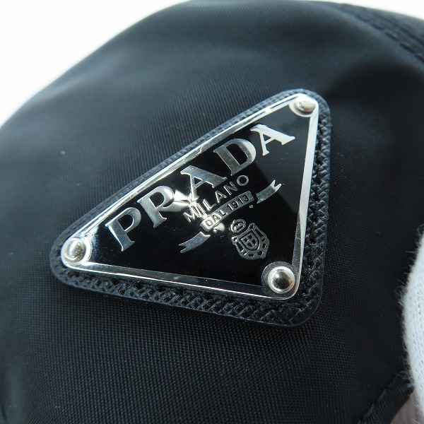 実際に弊社で買取させて頂いたPRADA/プラダ Re Nylon リナイロン ベースボールキャップ トライアングル ロゴ 1HC274 2DMI 002/Lの画像 4枚目