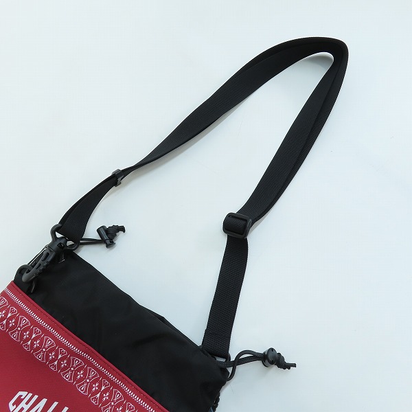 実際に弊社で買取させて頂いたCHALLENGER/チャレンジャー バンダナ巾着 バッグ レッド CLG-AC 024-008の画像 3枚目