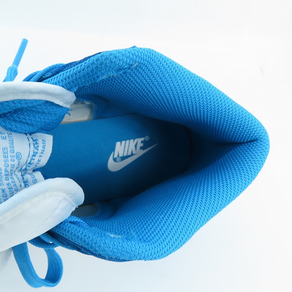 実際に弊社で買取させて頂いたNIKE/ナイキ DUNK HI RETRO/ダンクハイ チャンピオンシップ ブルー DD1399-400/28.0の画像 4枚目