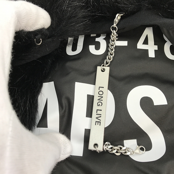 実際に弊社で買取させて頂いたWtaps/ダブルタップス 22AW Urcon Jacket Poly. Fur. Taffeta. Spec "Black" リバーシブルファージャケット 222BRDT-JKM06/03の画像 7枚目